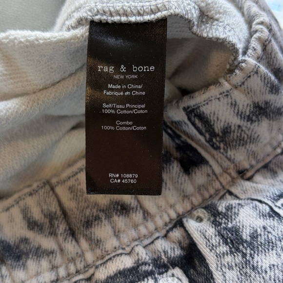 Rag and Bone Miramar Cotton Sweat short Grey Acid Wash Pockets Trendy Sz L NEW - Picture 11 of 12